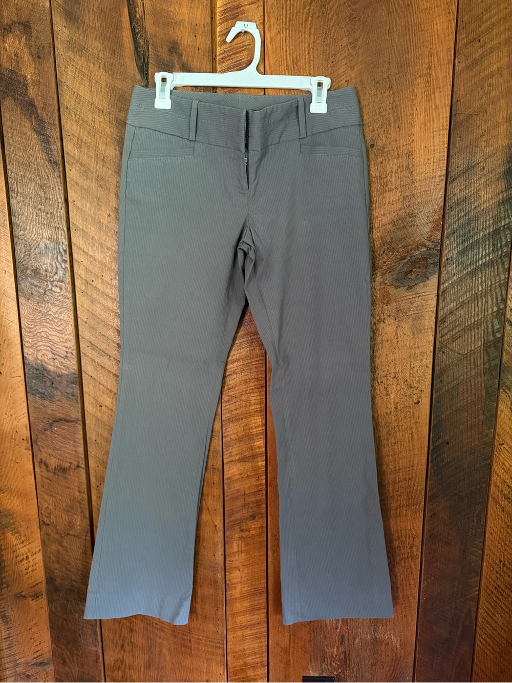 The Limited Vintage Y2K Grey Pinstripe Stretch Bootcut Dress Pants Office Wear 6